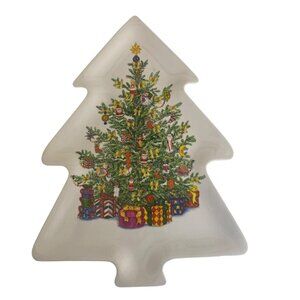 Christopher Radko Traditions Holiday Christmas Tree Melamine Platter Tray